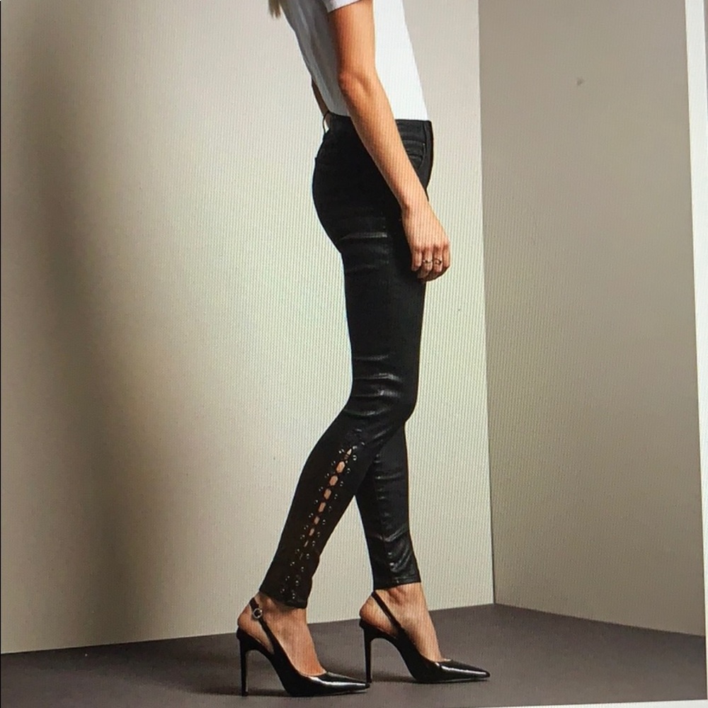 NWT AG Jeans: The Farrah Skinny Side Lace-Up Size 25